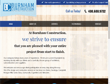 Tablet Screenshot of burnham-construction.com